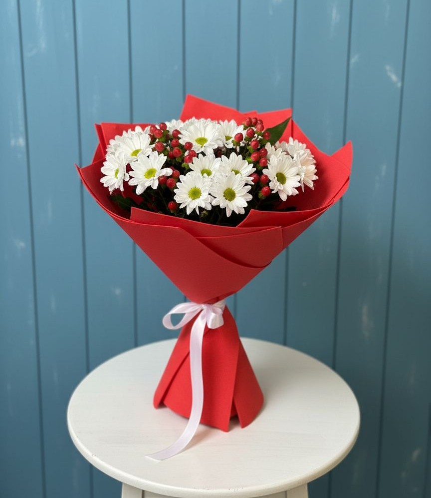 Букет цветов из: Хризантемы в Новоблагодарном