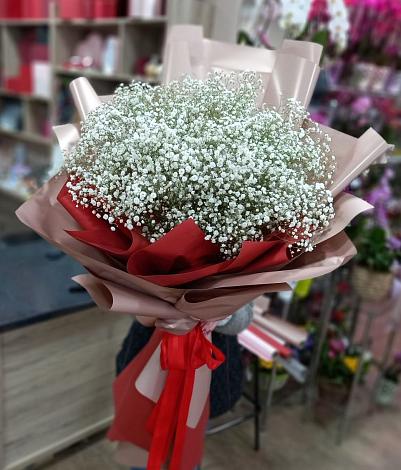 Букет цветов из: Гипсофила в Новоблагодарном