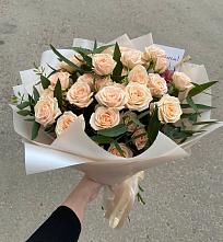 Букет Кремовые розы Латте в Новоблагодарном