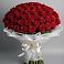 Букет 101 Красная роза Блэк Мэджик в Новоблагодарном