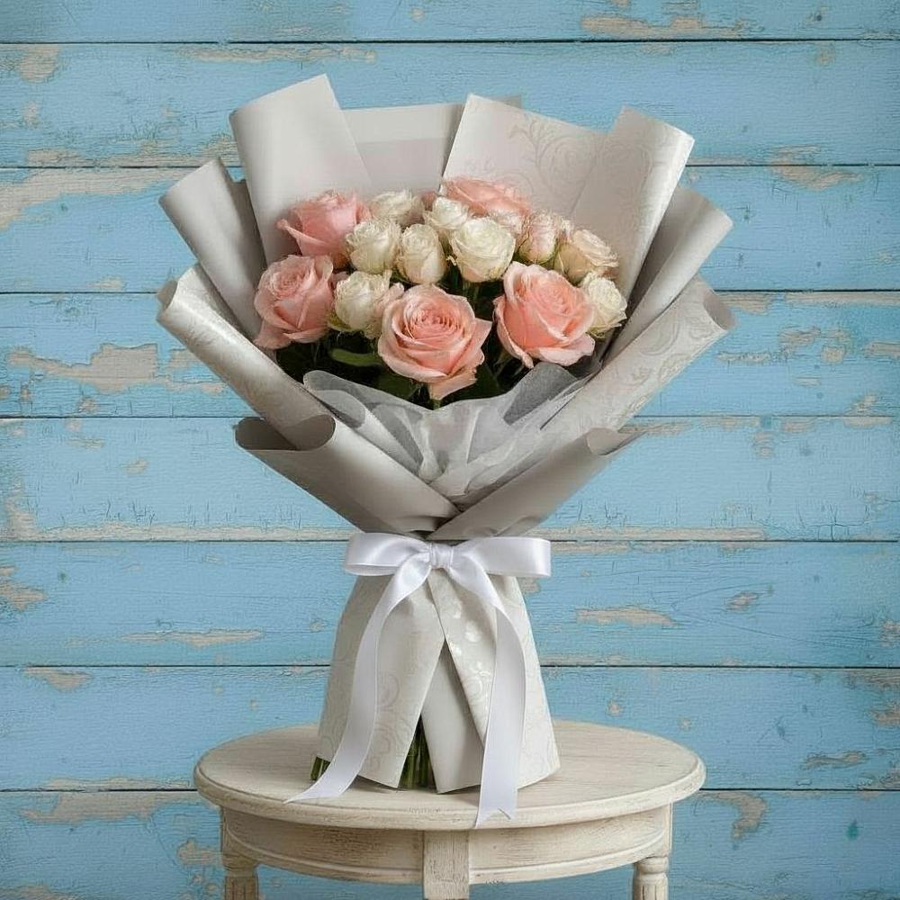 Букет цветов из: Розы в Новоблагодарном