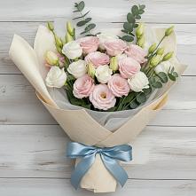 Букет цветов из:  Лизиантусы в Новоблагодарном
