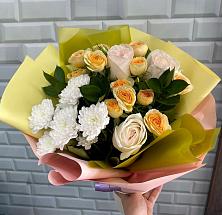 Букет цветов из:  Розы и Хризантемы #REPLACE_PRED# Новоблагодарном