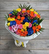 Букет цветов из:  Розы и Хризантемы в Новоблагодарном
