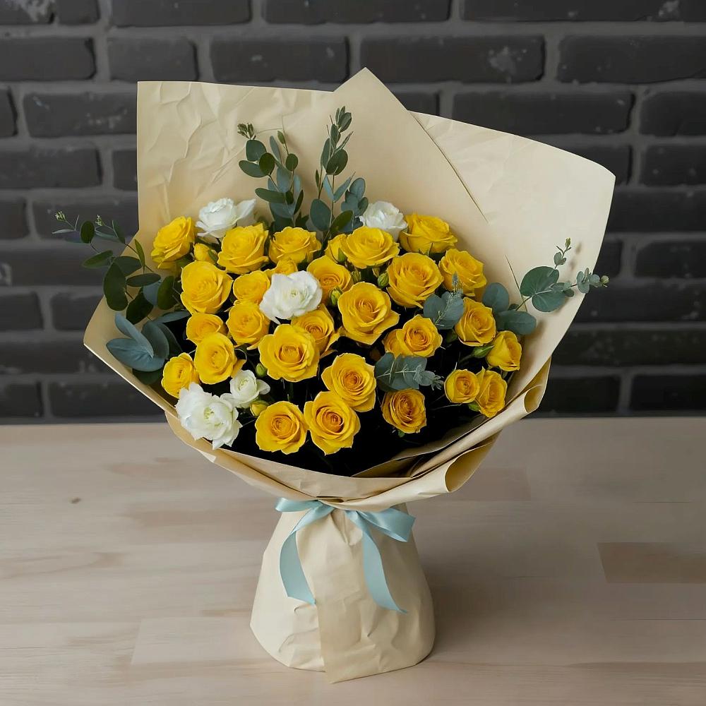 Букет цветов из: Розы в Новоблагодарном