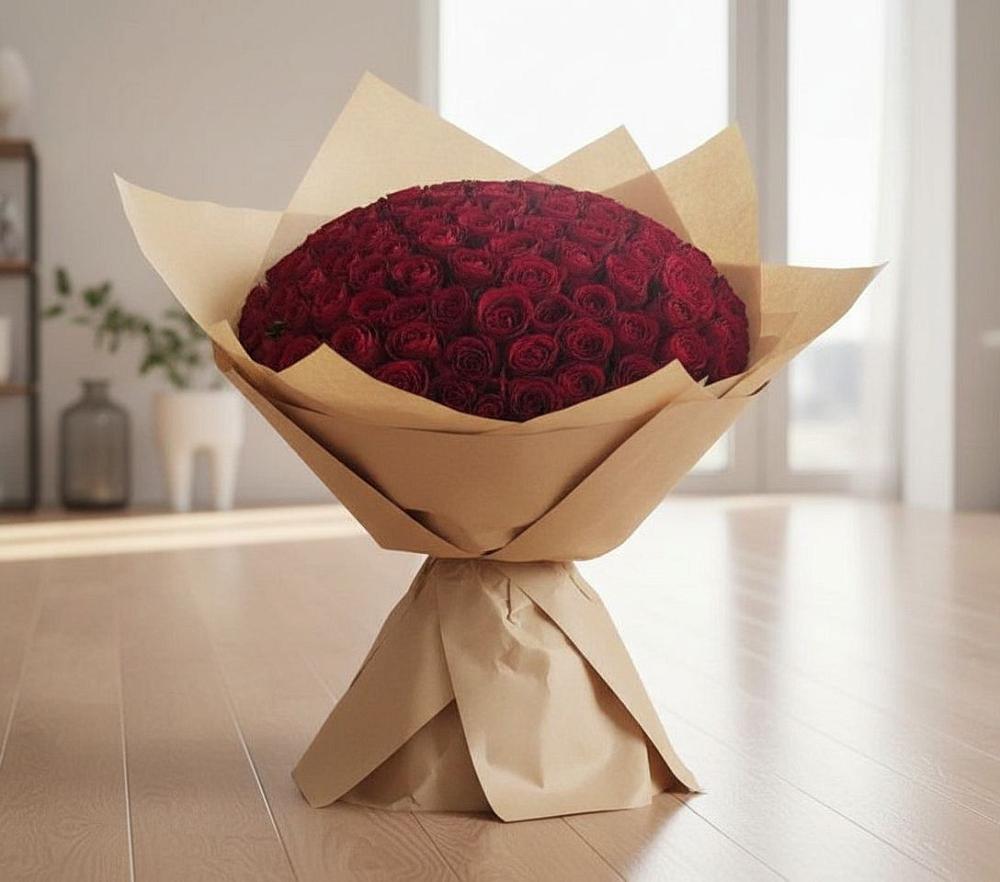 Букет 101 Красная роза в Новоблагодарном