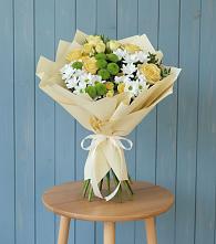 Букет цветов из:  Хризантемы и Розы #REPLACE_PRED# Новоблагодарном