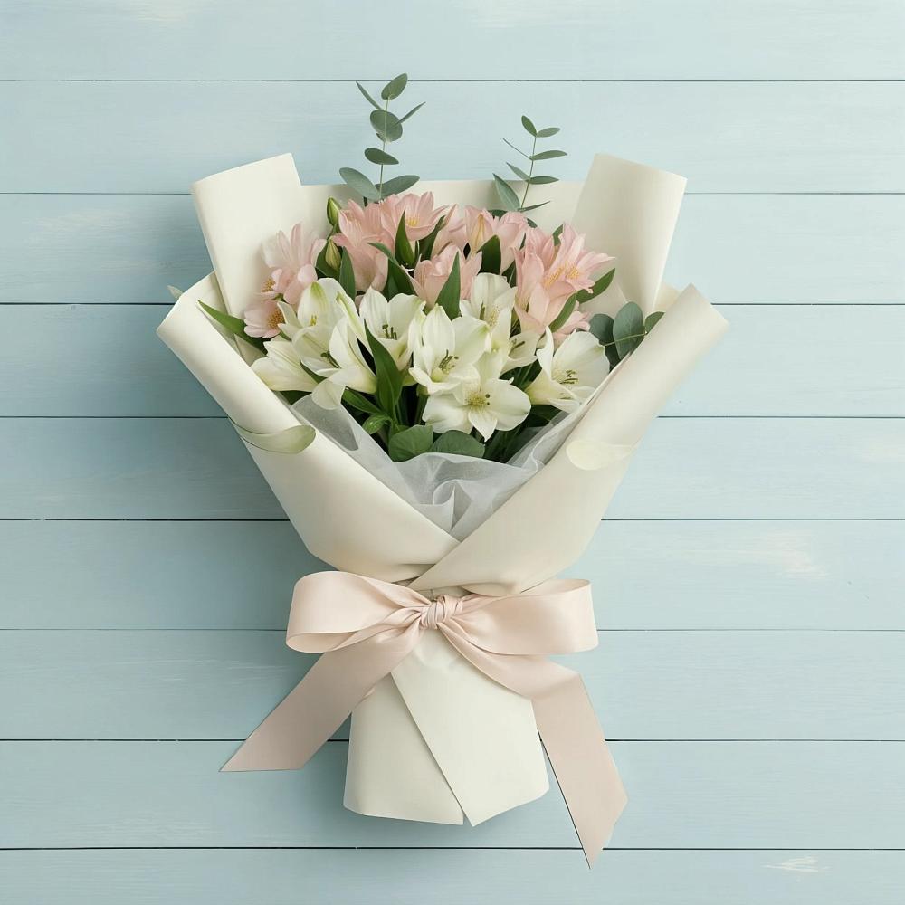 Букет цветов из: Альстромерии в Новоблагодарном