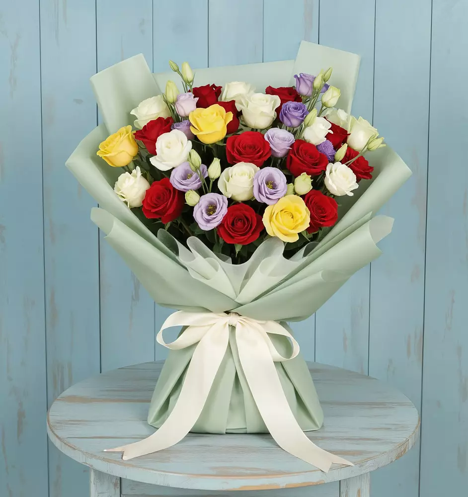 Букет цветов из: Розы в Новоблагодарном