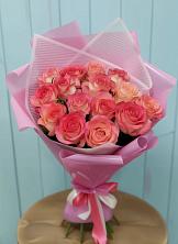 Букет 15 Розовых роз Равель в Новоблагодарном