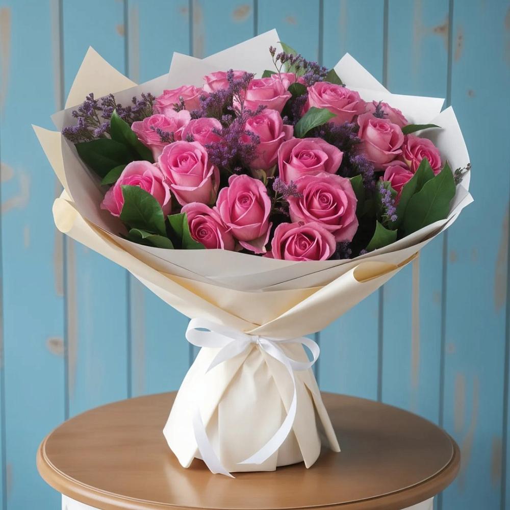 Букет цветов из: Розы в Новоблагодарном