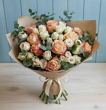 Букет цветов из:  Альстромерии и Розы в Новоблагодарном